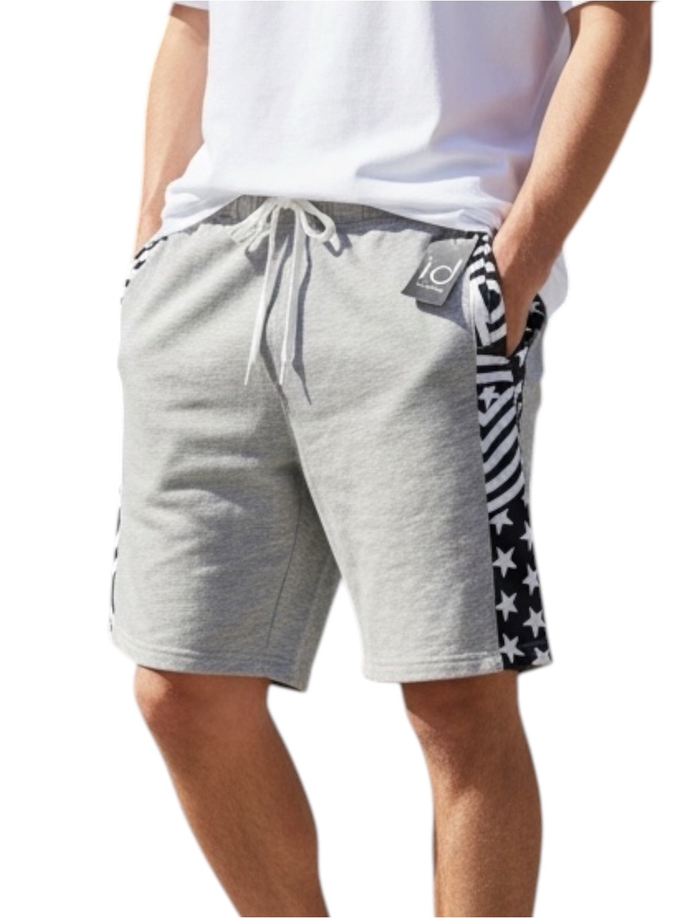 Ideology boys' active shorts, Color Gray and Black, Size Large